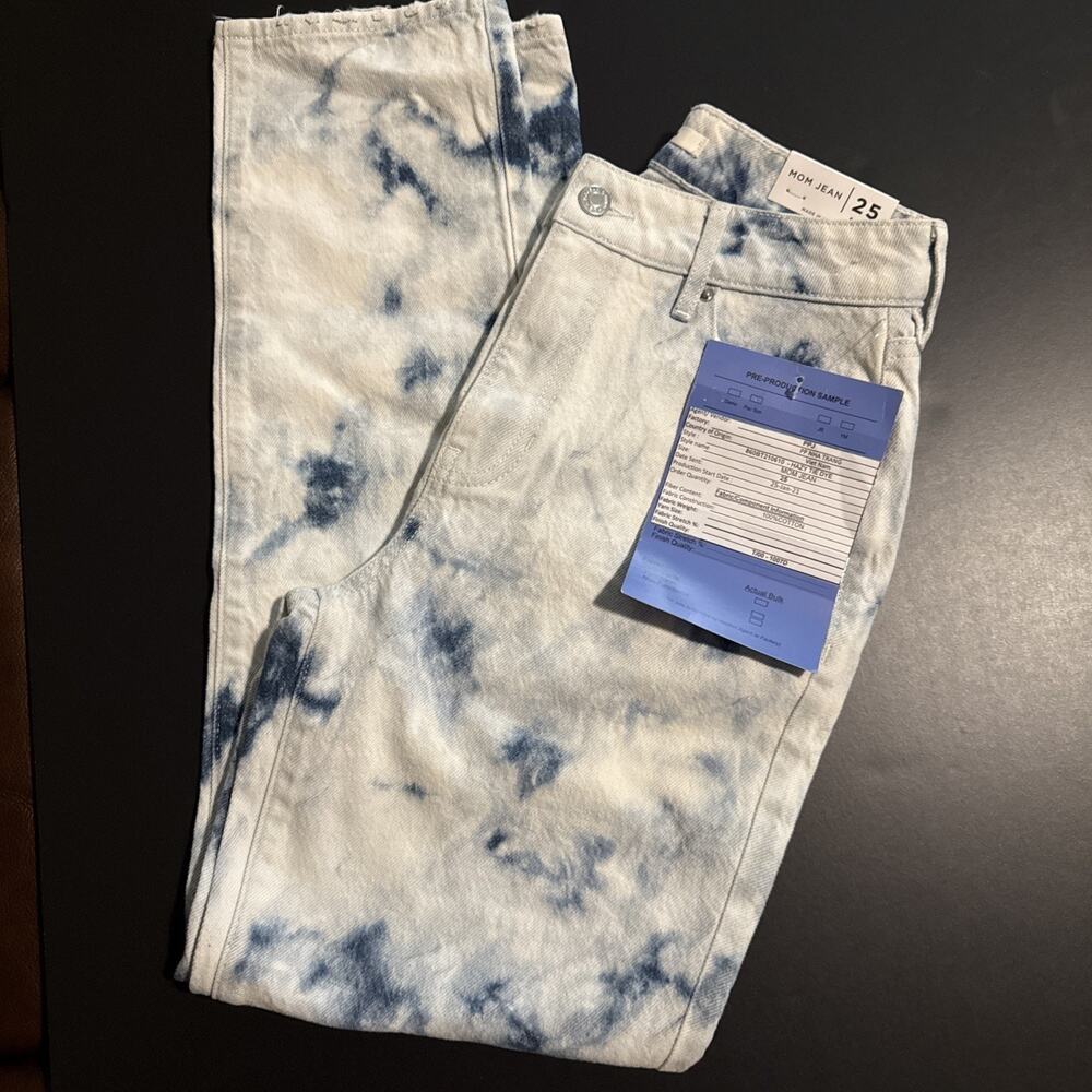 PacSun Jeans Womens Size 25 Mom High Waist Hazy Tie dye NWT